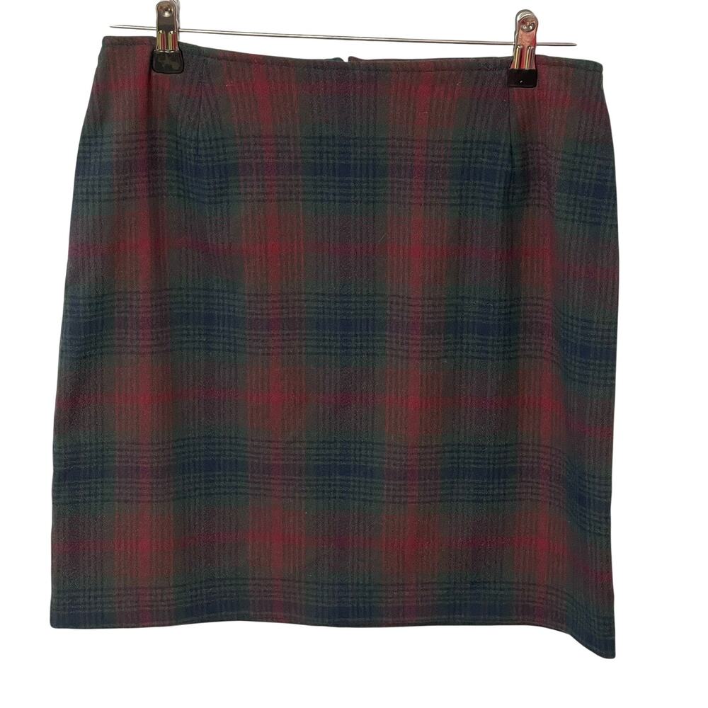 Vintage 90s Aeropostale Plaid Mini Skirt 12 Schoolgirl Grunge Red Green Blue